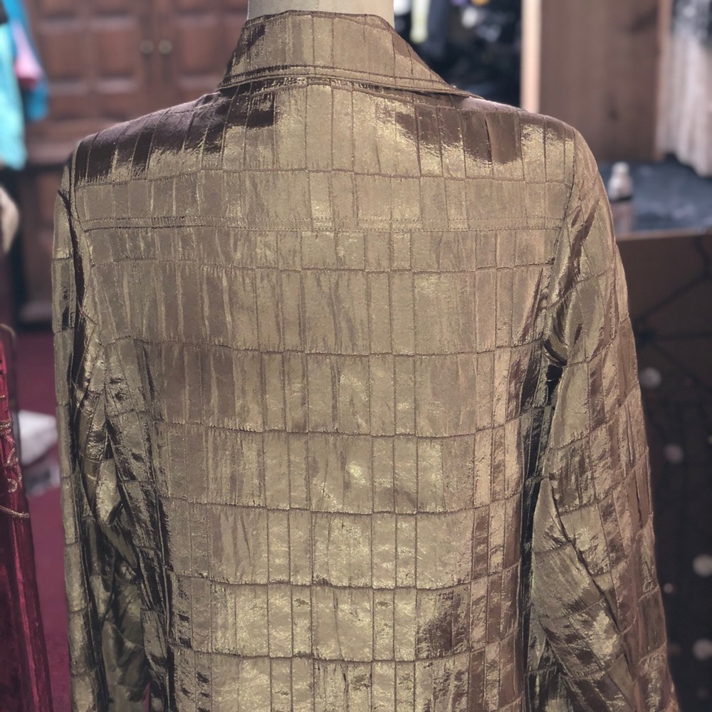 Gold Patchwork Jacket - image 5